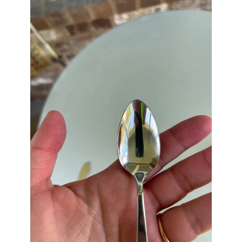 Oneida Community Stainless My Rose Teaspoon 6 Inch Floral Flatware USA